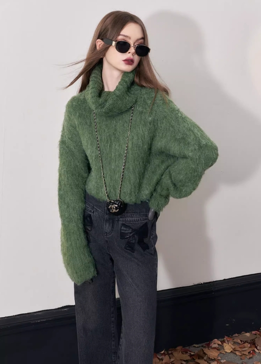 American Turtleneck Sweater GREEN