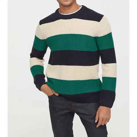 Men Stripe Sweater