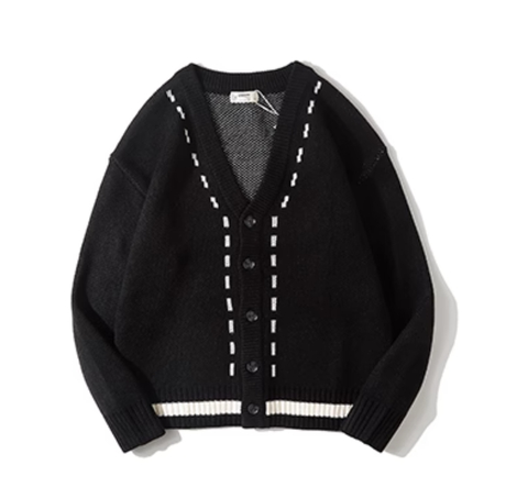 Men's Casual V-Neck Cardigan Sweater