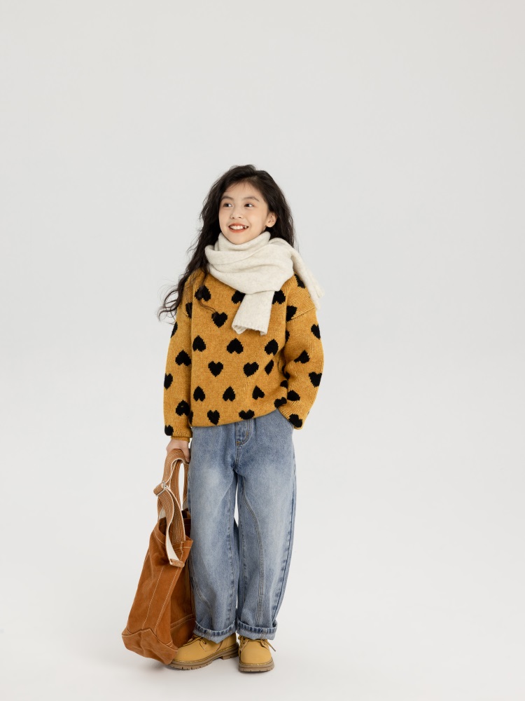 Jacquard Knit Pullover Sweater