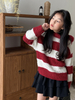 Children's Knitwear Hooded Striped Sweater