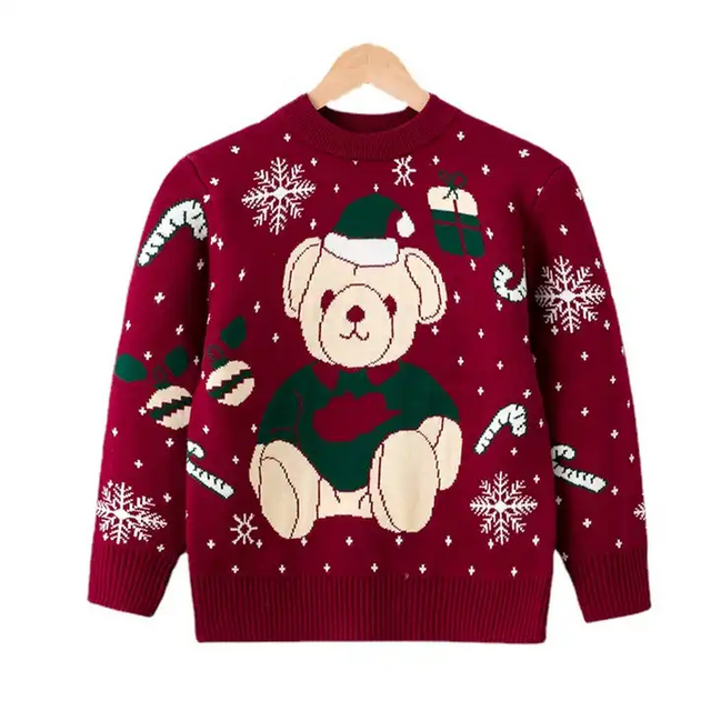 Knitted Christmas Sweater For Kids