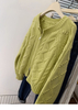 Women's Double Zipper Sweater Yellow