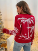 Women Red Sweater Christmas