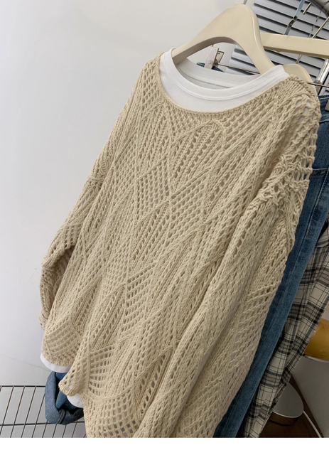 Hollow Out Women's Knitted Sweater