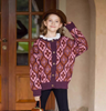 Kids Jacquard Cardigan Sweater
