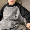 Boy\'s Simple Gray Sweater