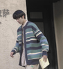 Crew Neck Vintage Knit Sweater for Men