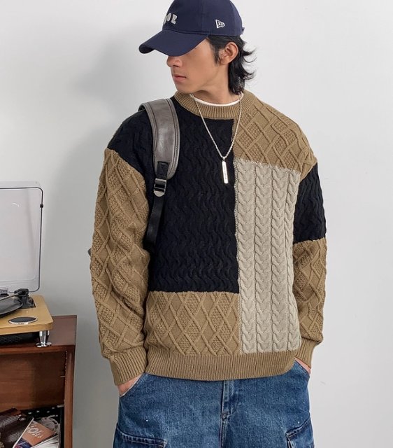 Designer Twisted Men's Sweater