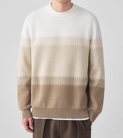 Men's Crew Neck Thickened Sweater