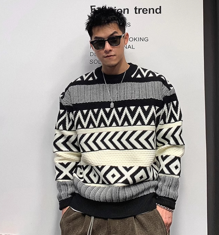 Men's Black Vintage Sweater