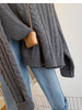 Women\'s Dark Gray Short Sweater