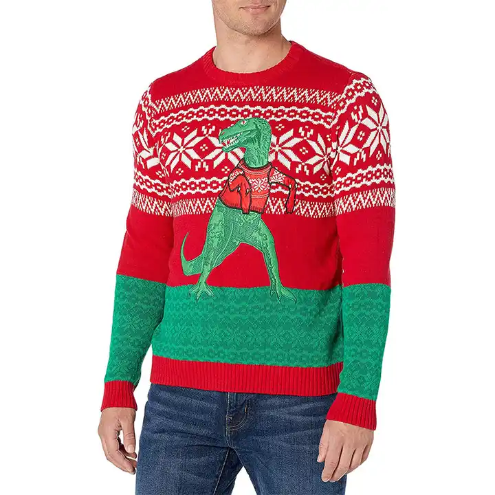 Long Sleeve Mens Ugly Christmas Sweater
