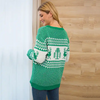 Woman Knitting Ugly Christmas Sweater