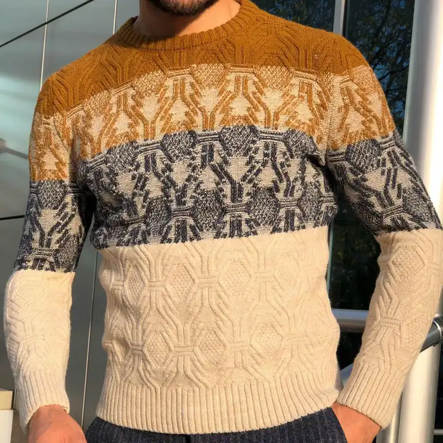 Men's Knit Crew Neck Sweater