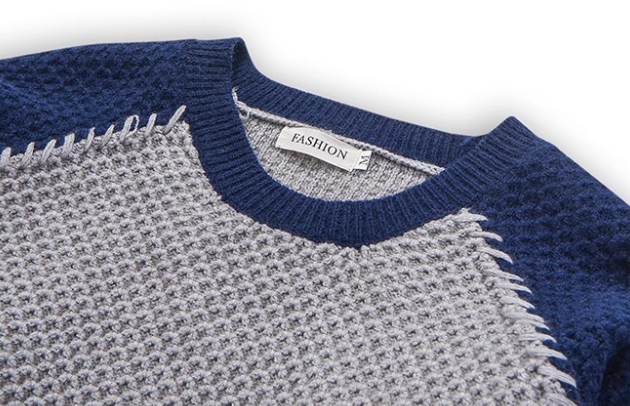 Men's Jacquard Sweater blue