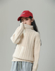 Girls\' Half Turtleneck Wool Sweater