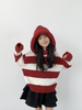 Children's Knitwear Hooded Striped Sweater