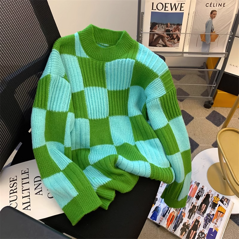 Tessellated Knit Sweater for Women