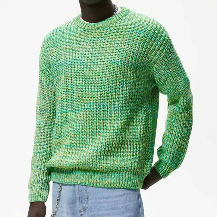 Pull tricoté en acrylique d'hiver pour hommes