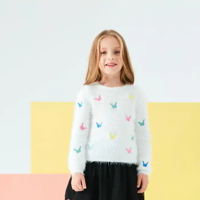 Cotton Cable Knit Child Sweater