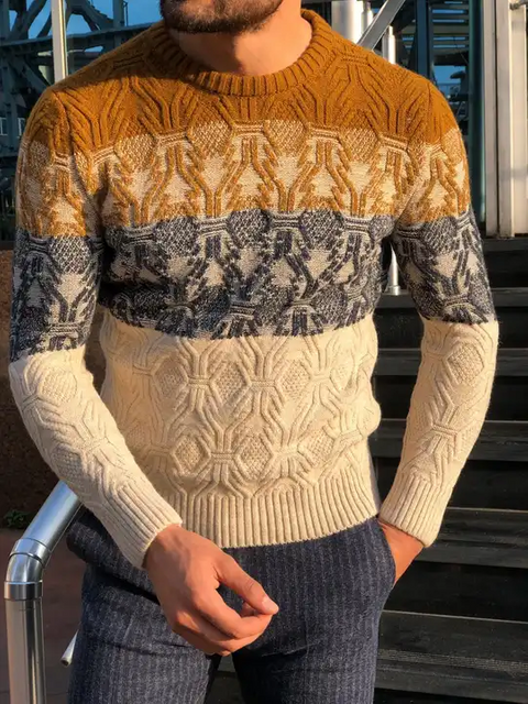 Men's Knit Crew Neck Sweater