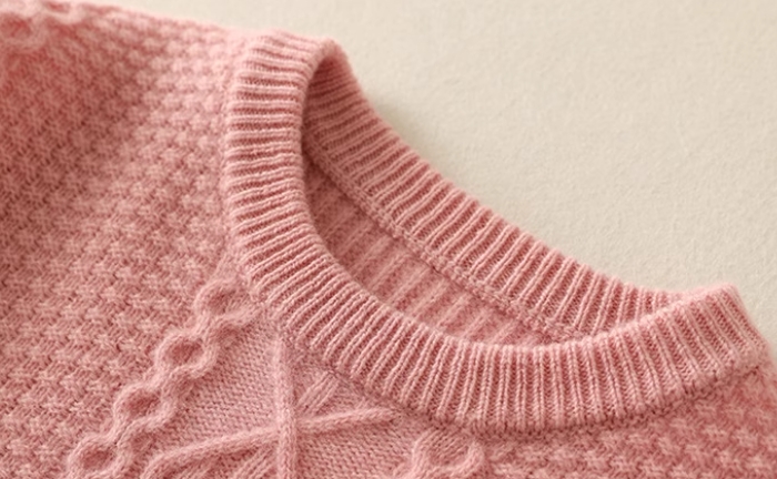 Winter Girls' Cashmere Sweater Thickened Details
