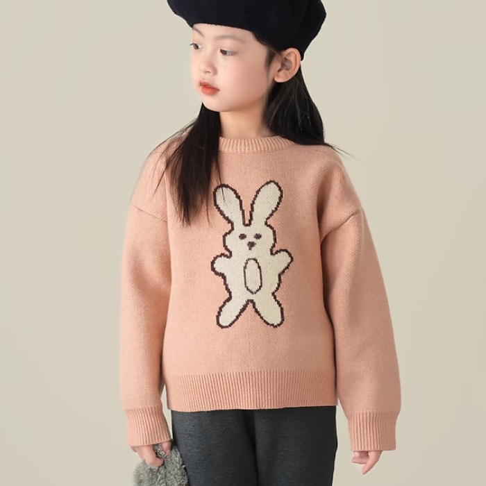 Girls' Warm Sweater pink