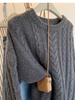 Women\'s Dark Gray Short Sweater