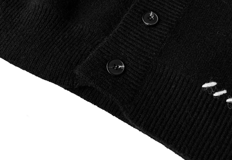 V-Neck Sweater details black