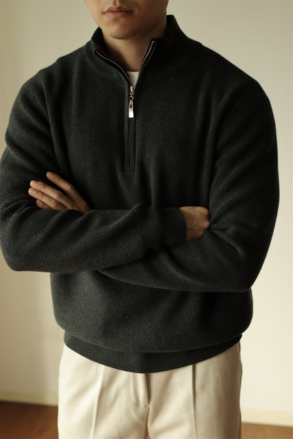 Men's Black Business Pullover Sweater