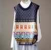 Cartoon Bear Sleeveless Sweater Vests