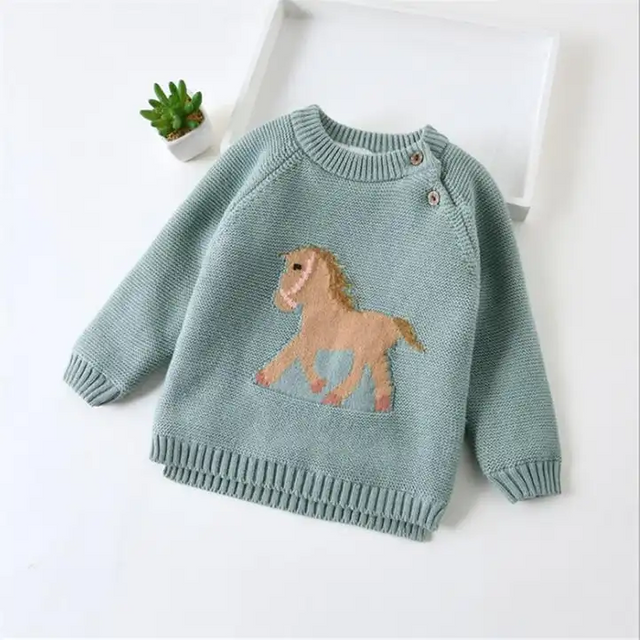 Cotton Chunky Knitted Baby Sweaters