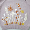 Floral Knit Children Winter Sweater