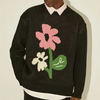 Flower Pullover Men\'s Knitted Sweater