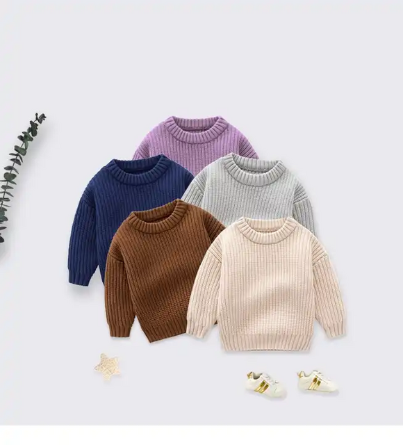 Children's Knitting Vintage Pullover Sweater