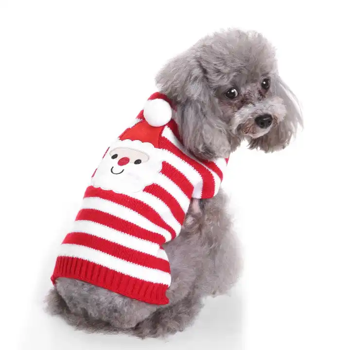 Sweater Pet Christmas Sweater Knitted Design Dog Coat