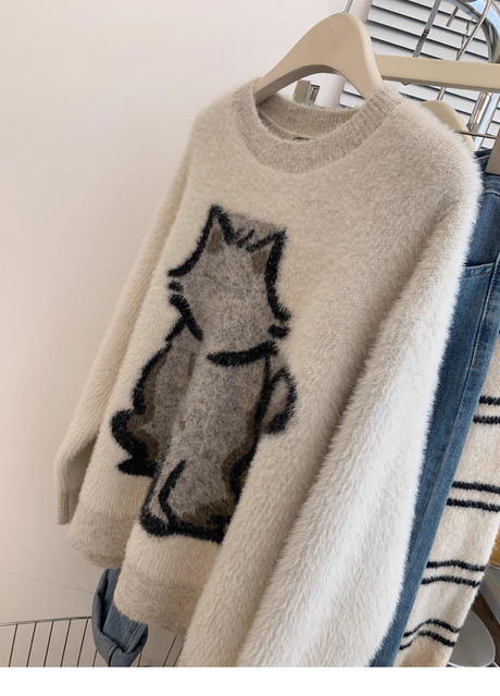 Cat Pullover Women's Sweater