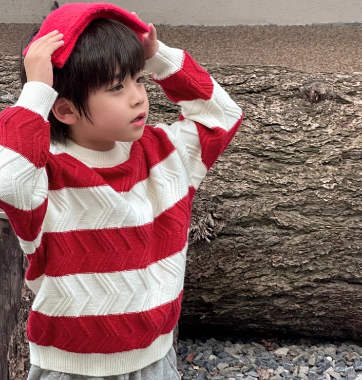 Boys' Knitted Pullover Sweater