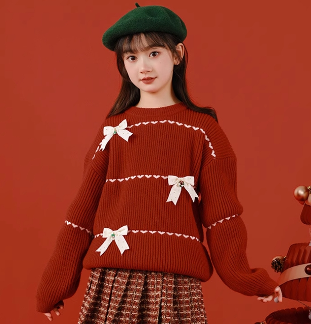 Girl's Sweet Christmas Sweater