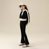 Girl Fashion Black White Long Sleeve