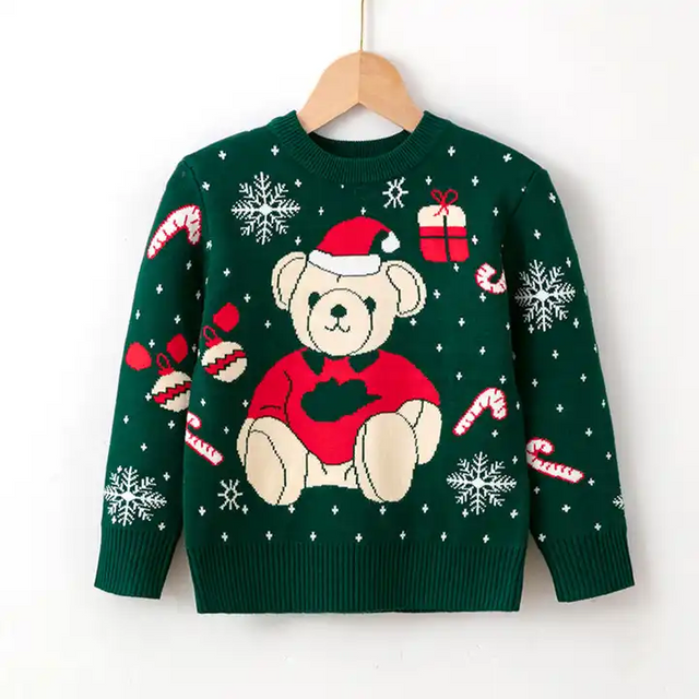 Knitted Christmas Sweater For Kids