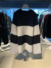 Black And White Striped Ladies Sweater
