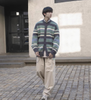 Crew Neck Vintage Knit Sweater for Men