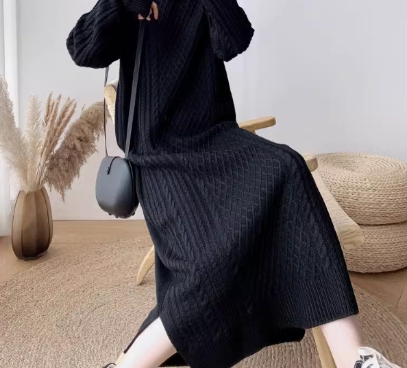 Knitted Dress black