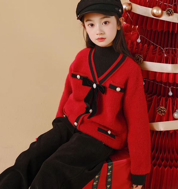 Children's Christmas Sweater Red