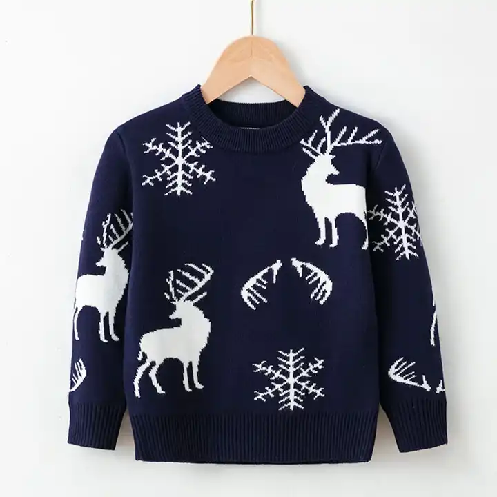 Winter Children Sweaters Knitted Christmas Sweater For Kids
