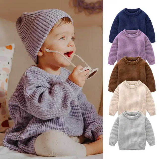 Children's Knitting Vintage Pullover Sweater