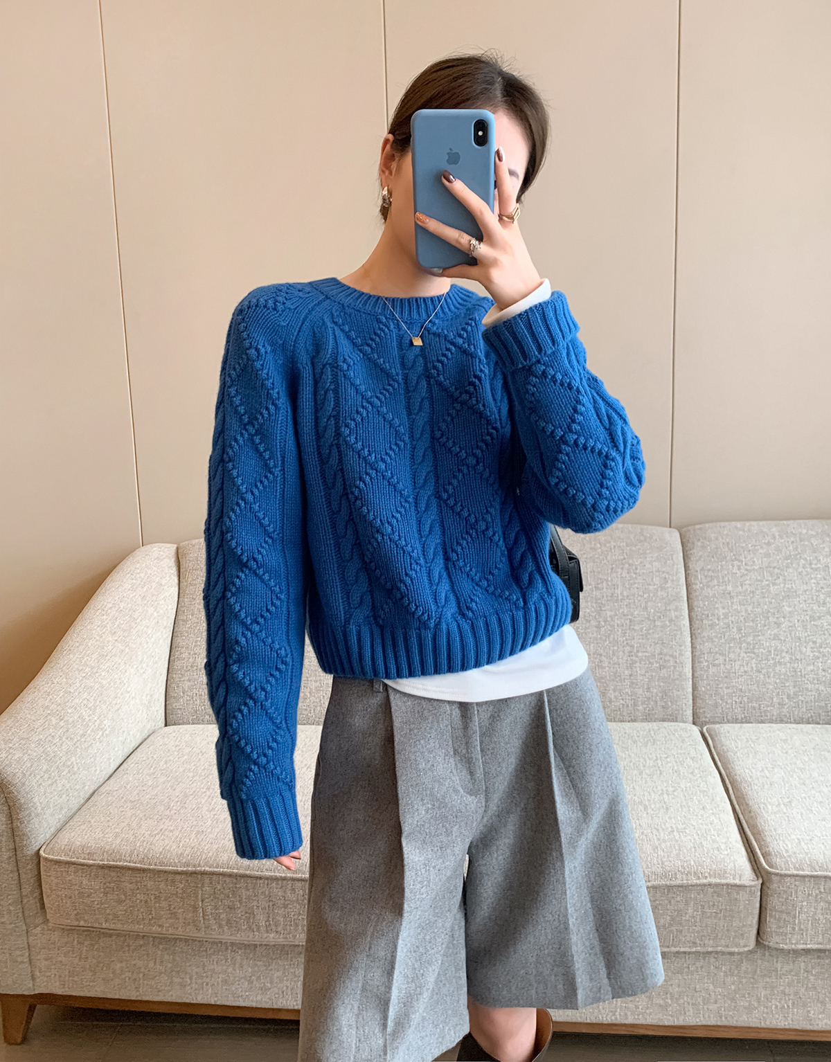 Women's blue Sweater