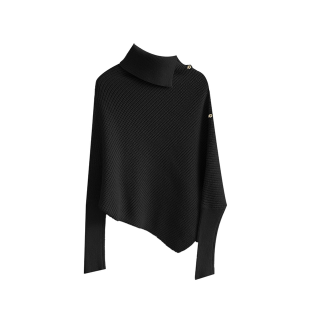 Black Loose Sweater for Women